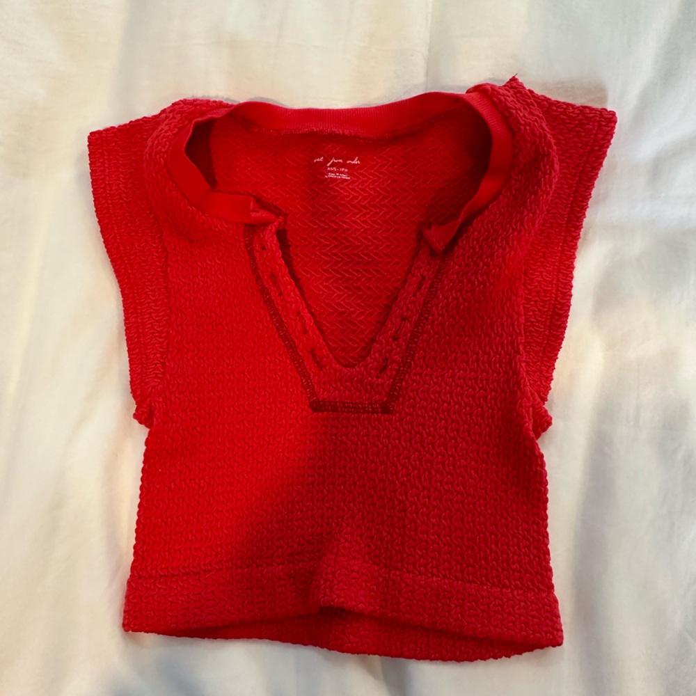 Urban Outfitter’s red crop top